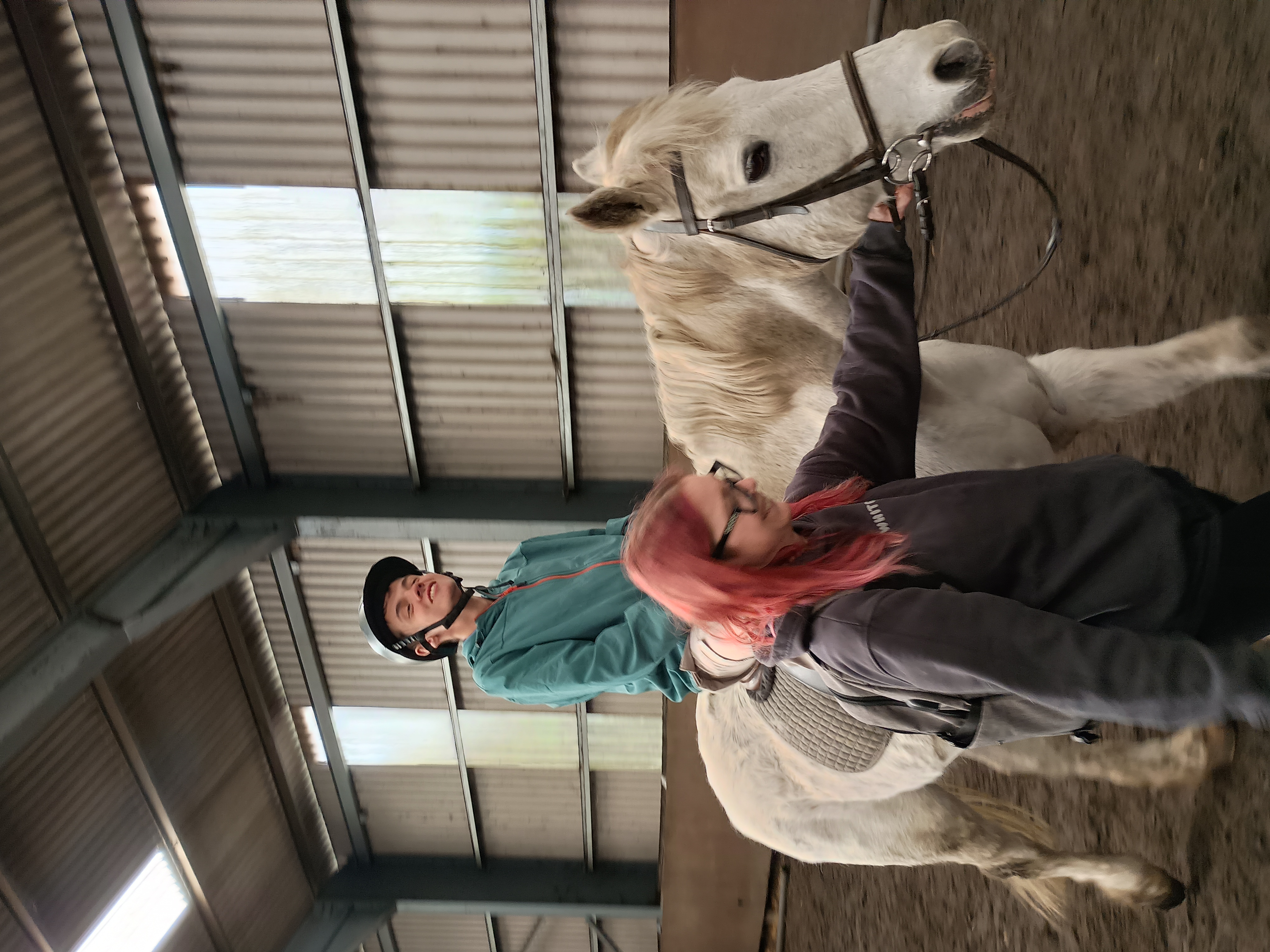 Indoor horse riding activity